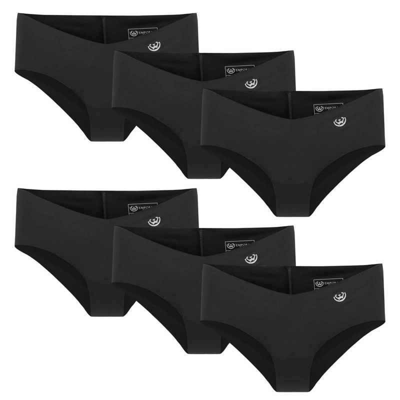 PACK DE 6 CALZONES  BIKINI MICROFIBRA CORTE LASER MUJER - 1