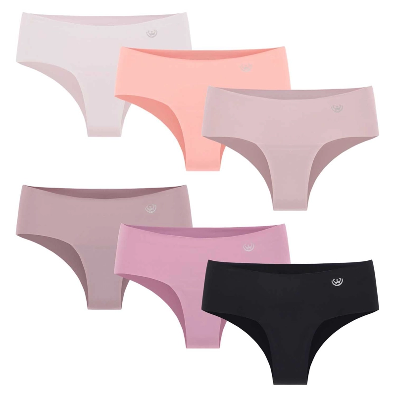PACK DE 6 CALZONES  PANTALETA MICROFIBRA CORTE LASER  MUJER - 1