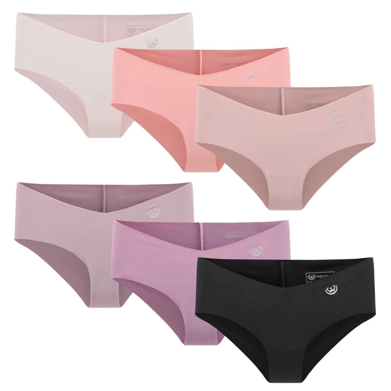 PACK DE 6 CALZONES BIKINI  MICROFIBRA CORTE LASER MUJER - 1