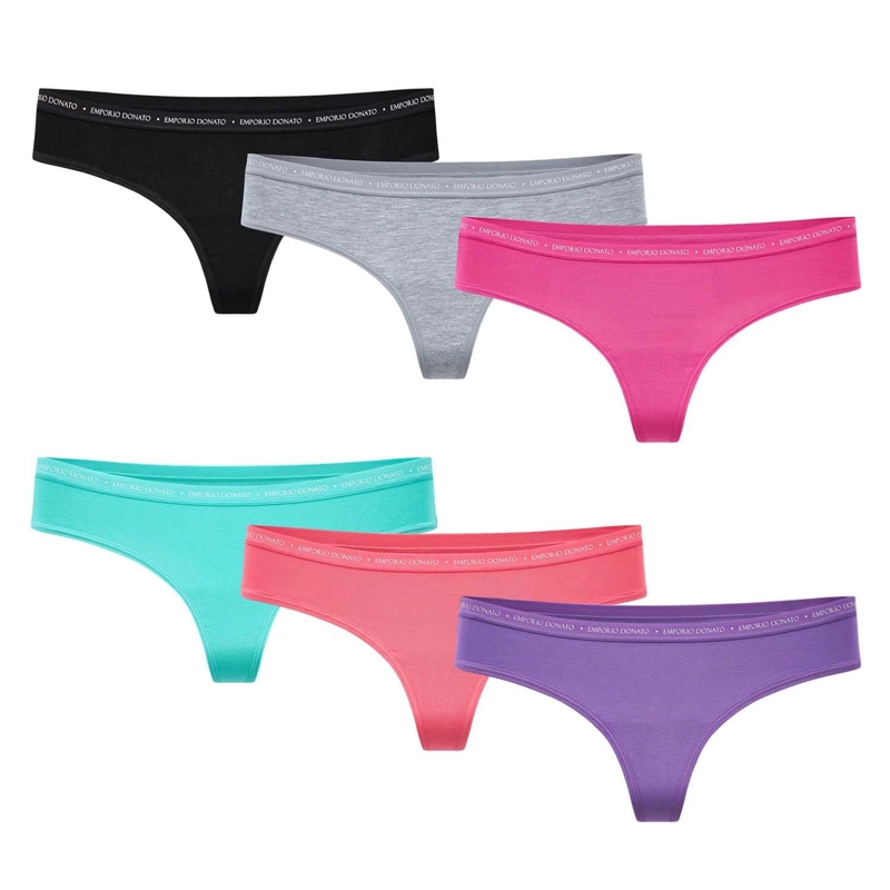PACK DE 6 CALZONES COLALESS ALGODON MUJER - 1