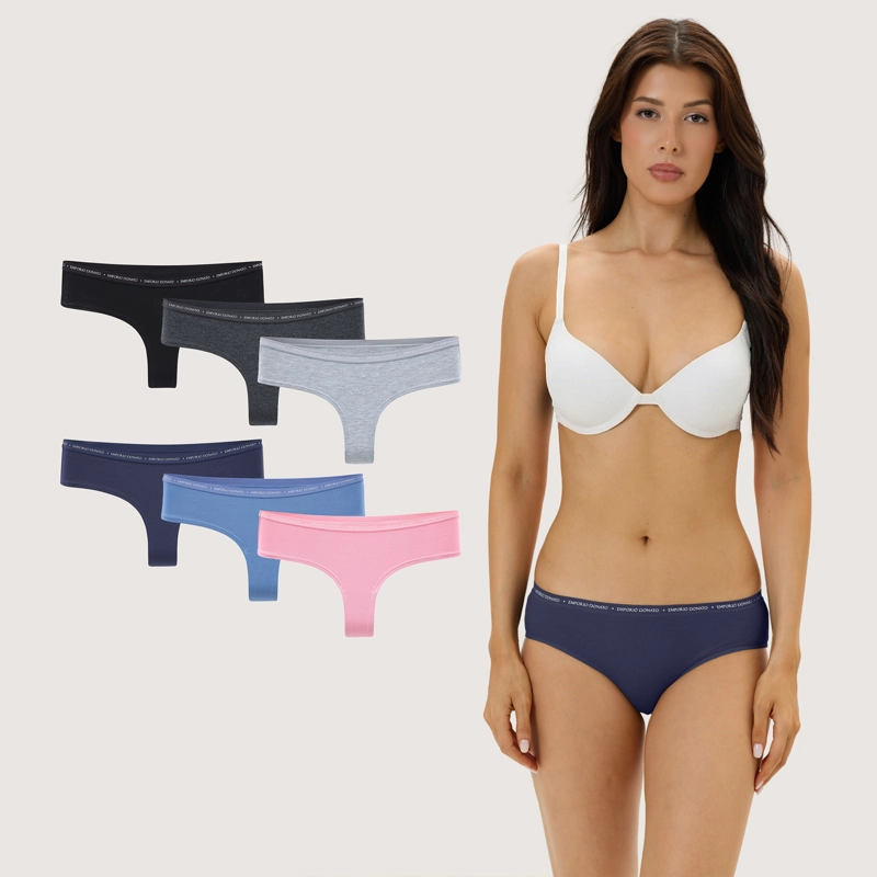 PACK DE 6 CALZONES COLALESS ALGODON -MUJER - 1