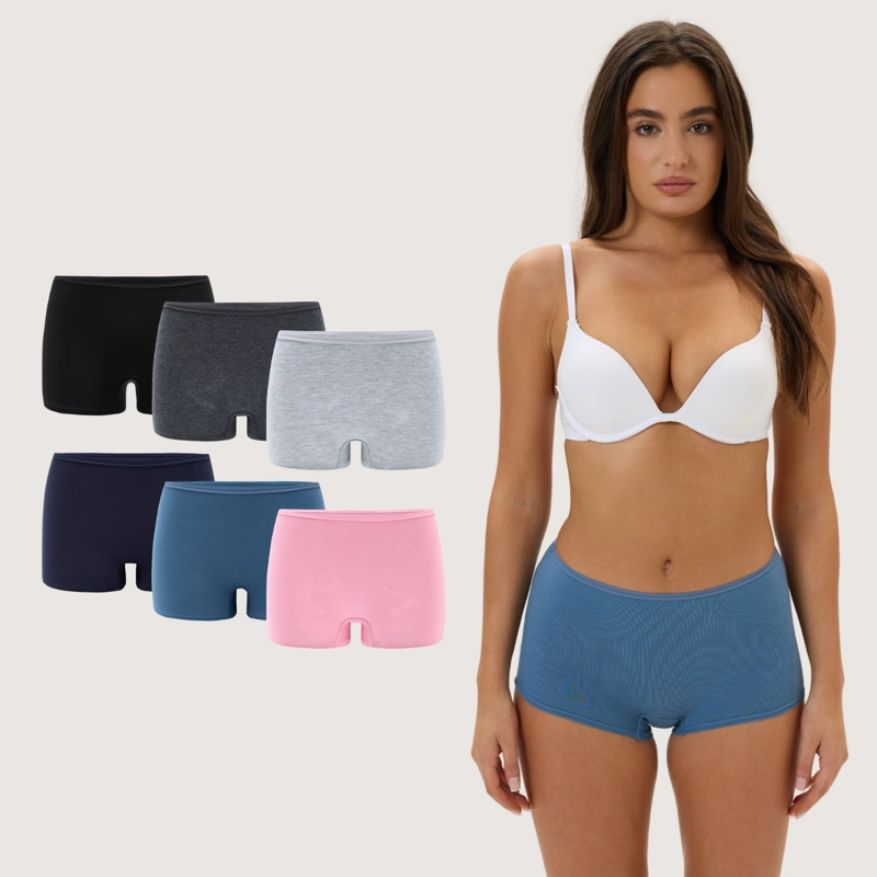 PACK DE 6 CALZONES PANTALETA ALGODON MUJER - 1