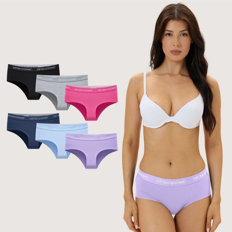 PACK DE 6 CALZONES PANTALETA ALGODON MUJER - 1