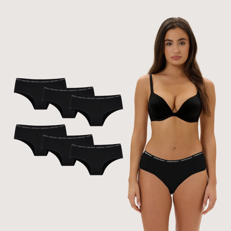 PACK DE 6 CALZONES PANTALETA ALGODON MUJER - 1