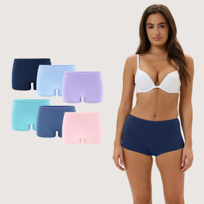 PACK DE 6 CALZONES PANTALETA ALGODON MUJER - 1