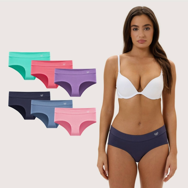 PACK DE 6 CALZONES PANTALETA ALGODON MUJER - 1