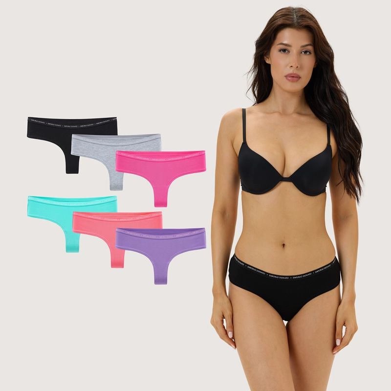 PACK DE 6 CALZONES COLALESS ALGODON MUJER - 1