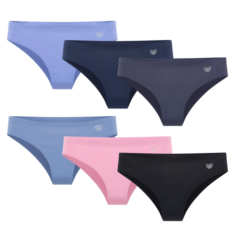 PACK DE 6 CALZONES BIKINI MICROFIBRA CORTE LASER MUJER - 8