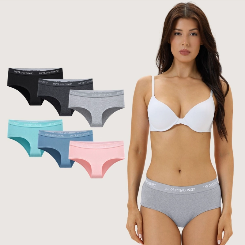 PACK DE 6 CALZONES PANTALETA ALGODON MUJER - 1