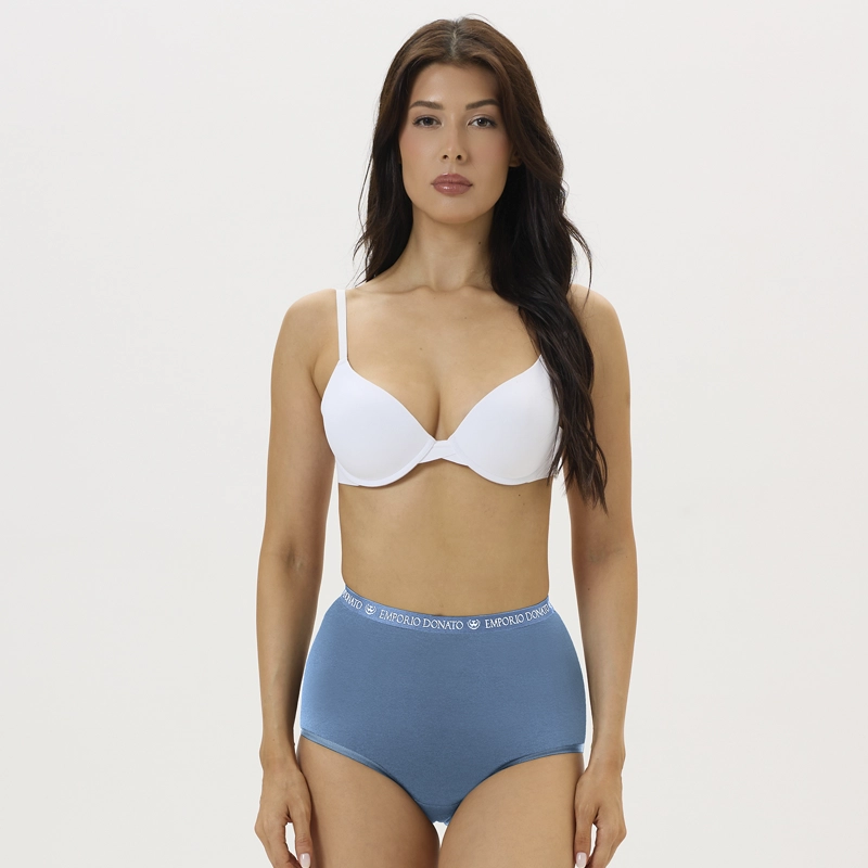 PACK DE 6 CALZONES TIRO ALTO ALGODON MUJER - 6
