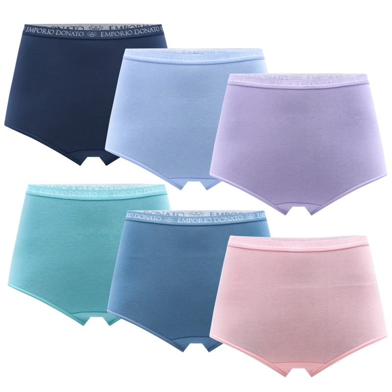 PACK DE 6 CALZONES TIRO ALTO ALGODON MUJER - 8