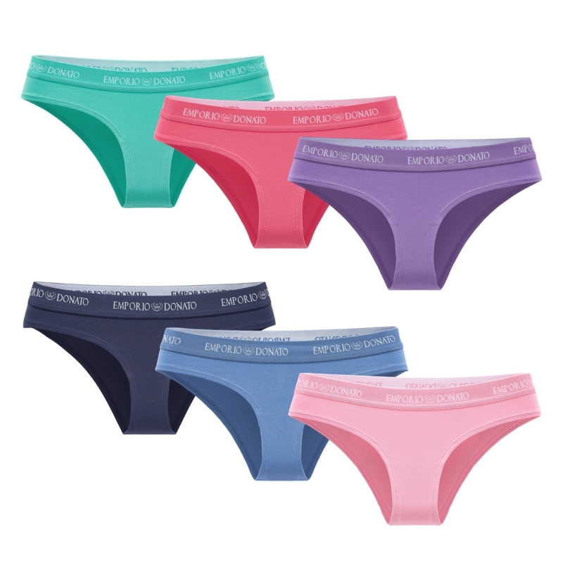 PACK DE 6 CALZONES BIKINI ALGODON MUJER - 8