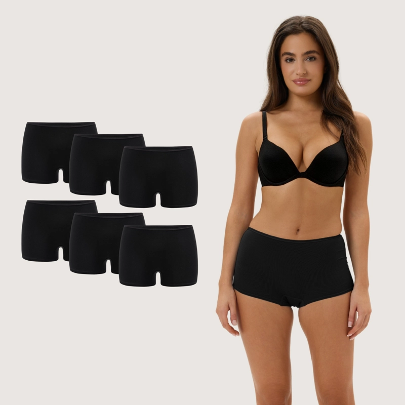 PACK DE 6 CALZONES PANTALETA ALGODON MUJER - 1