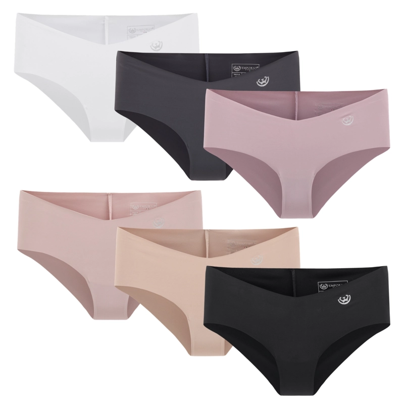 PACK DE 6 CALZONES BIKINI MICROFIBRA CORTE LASER MUJER - 8