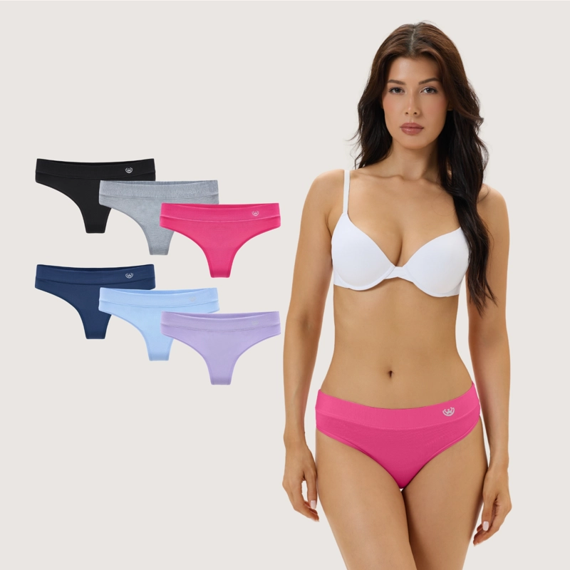 PACK DE 6 CALZONES COLALESS ALGODON MUJER - 1