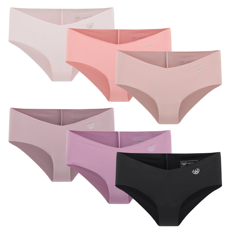 PACK DE 6 CALZONES BIKINI MICROFIBRA CORTE LASER MUJER - 8