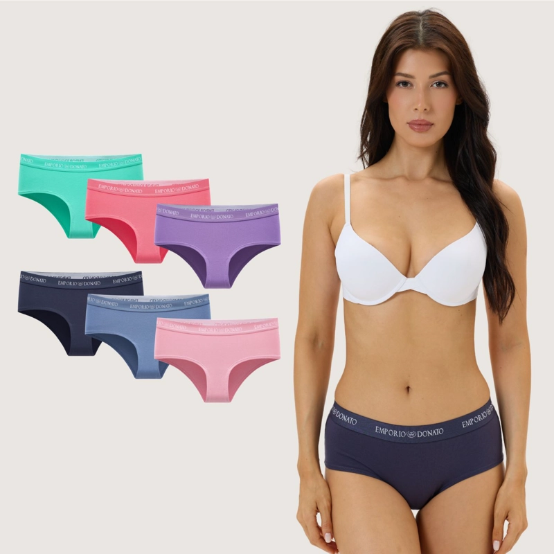PACK DE 6 CALZONES PANTALETA ALGODON MUJER - 1