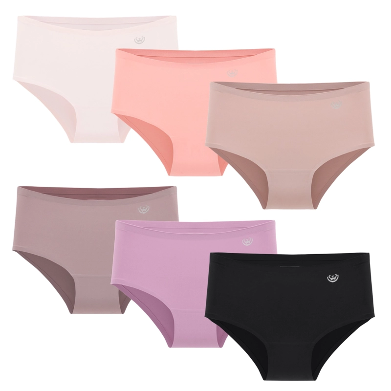 PACK DE 6 CALZONES PANTALETA MICROFIBRA CORTE LASER MUJER - 8
