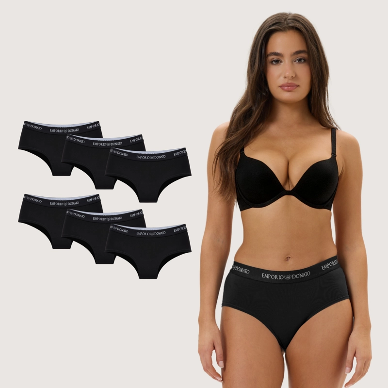 PACK DE 6 CALZONES PANTALETA ALGODON MUJER - 1
