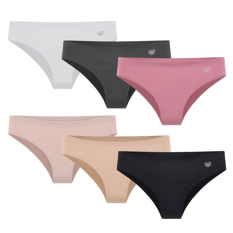 PACK DE 6 CALZONES BIKINI MICROFIBRA CORTE LASER MUJER - 8