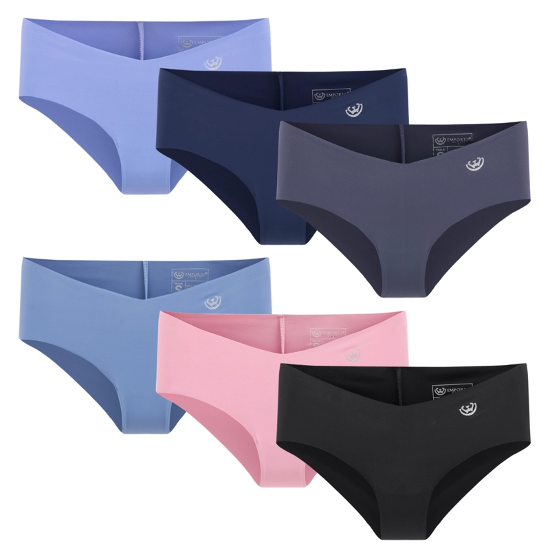 PACK DE 6 CALZONES BIKINI MICROFIBRA CORTE LASER MUJER - 8