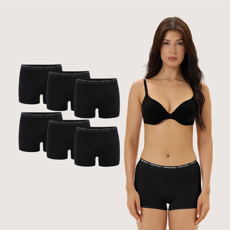 PACK DE 6 CALZONES PANTALETA ALGODON MUJER - 1