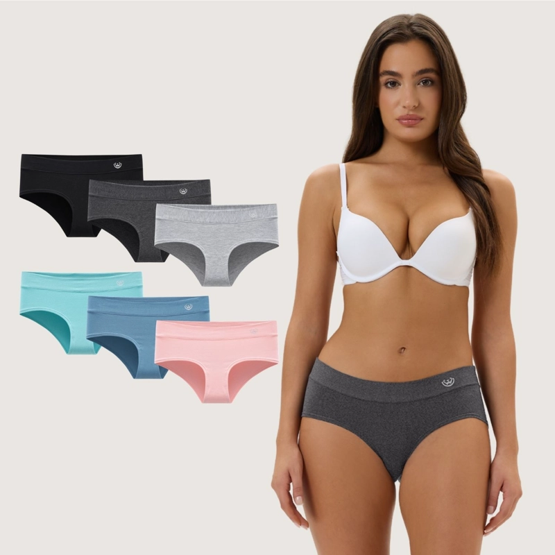 PACK DE 6 CALZONES PANTALETA ALGODON MUJER - 1
