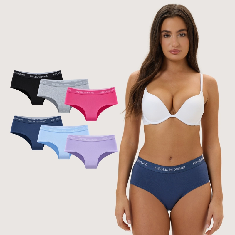 PACK DE 6 CALZONES PANTALETA ALGODON MUJER - 1