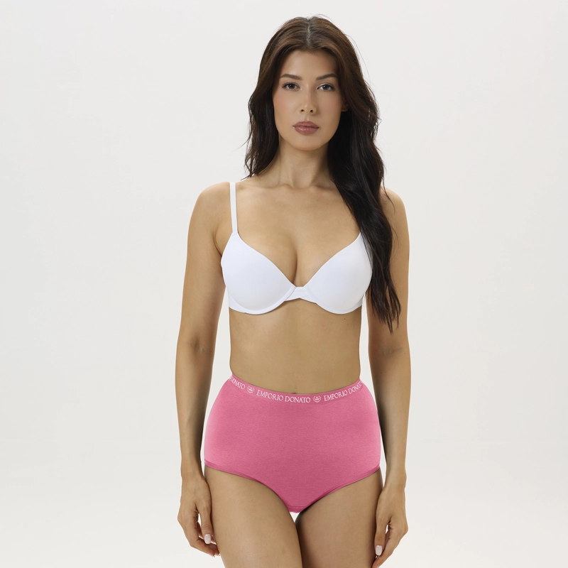 PACK DE 6 CALZONES TIRO ALTO ALGODON MUJER - 6