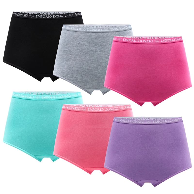 PACK DE 6 CALZONES TIRO ALTO ALGODON MUJER - 8
