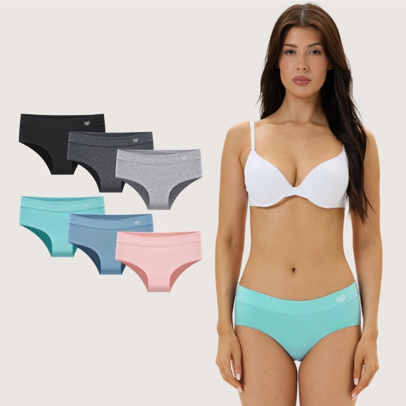 PACK DE 6 CALZONES BIKINI ALGODON MUJER - 1