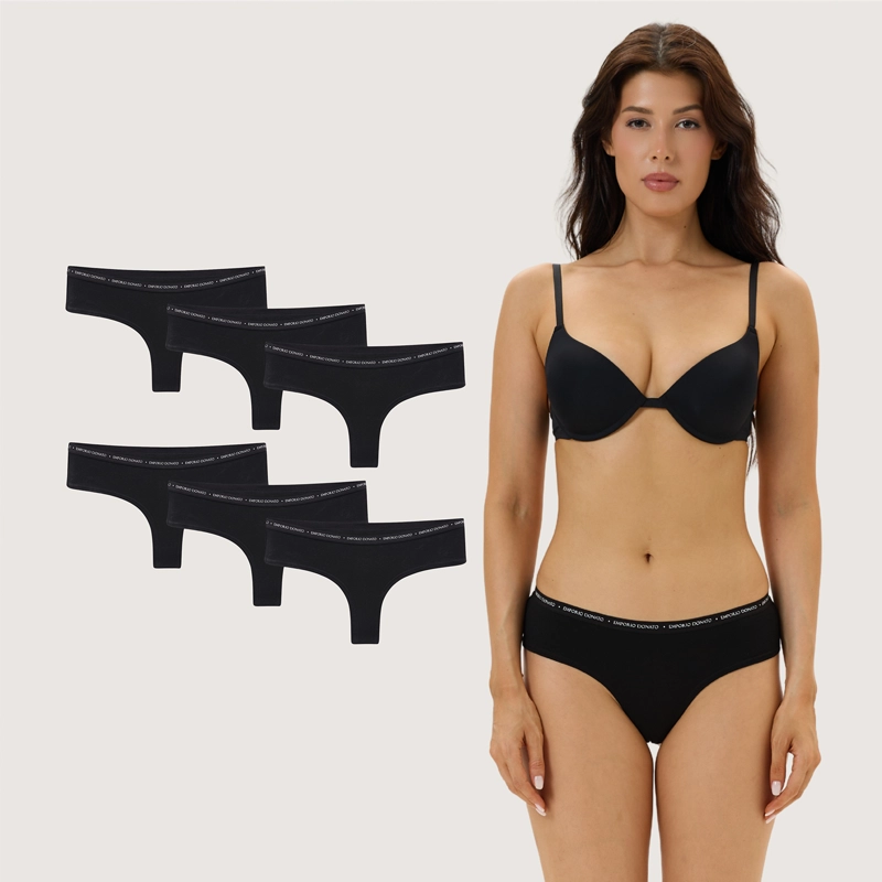 PACK DE 6 CALZONES COLALESS ALGODON MUJER - 1