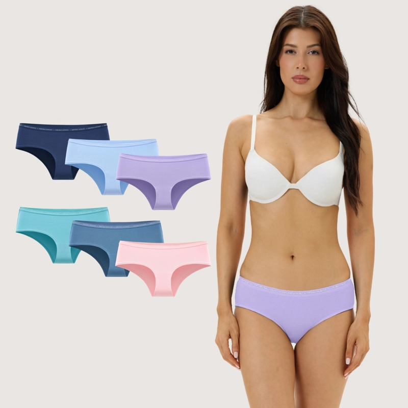 PACK DE 6 CALZONES PANTALETA ALGODON MUJER - 1