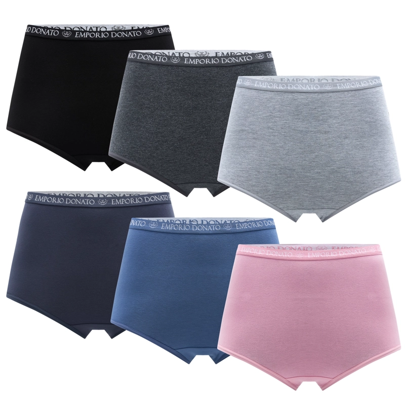 PACK DE 6 CALZONES TIRO ALTO ALGODON MUJER - 8