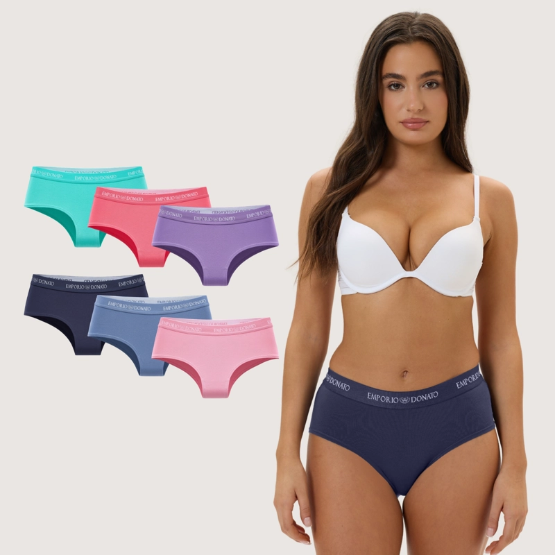 PACK DE 6 CALZONES PANTALETA ALGODON MUJER - 1