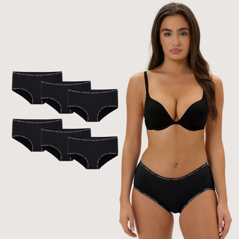 PACK DE 6 CALZONES BIKINI ALGODON MUJER - 1
