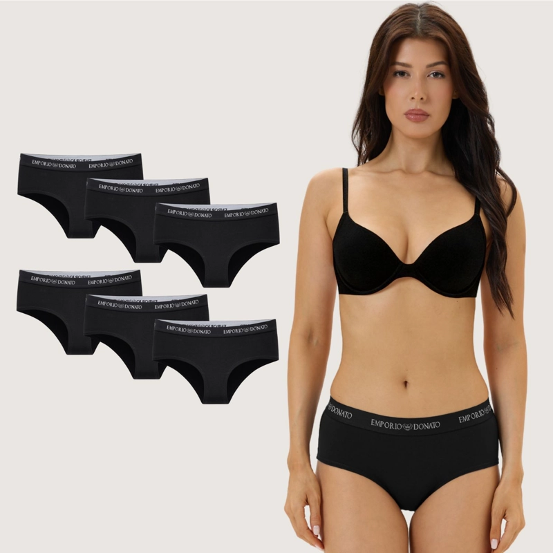 PACK DE 6 CALZONES PANTALETA ALGODON MUJER - 1