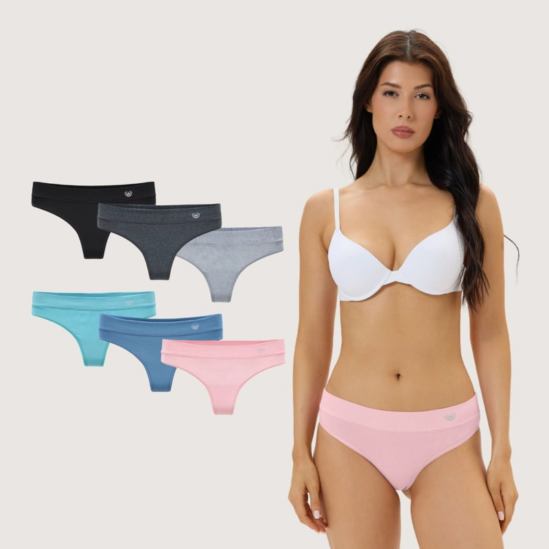 PACK DE 6 CALZONES COLALESS ALGODON MUJER - 1