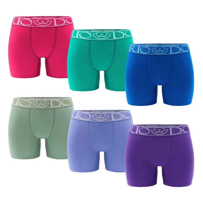 PACK DE 6 CALZONES BOXER MEDIO ALGODON MUJER - 1