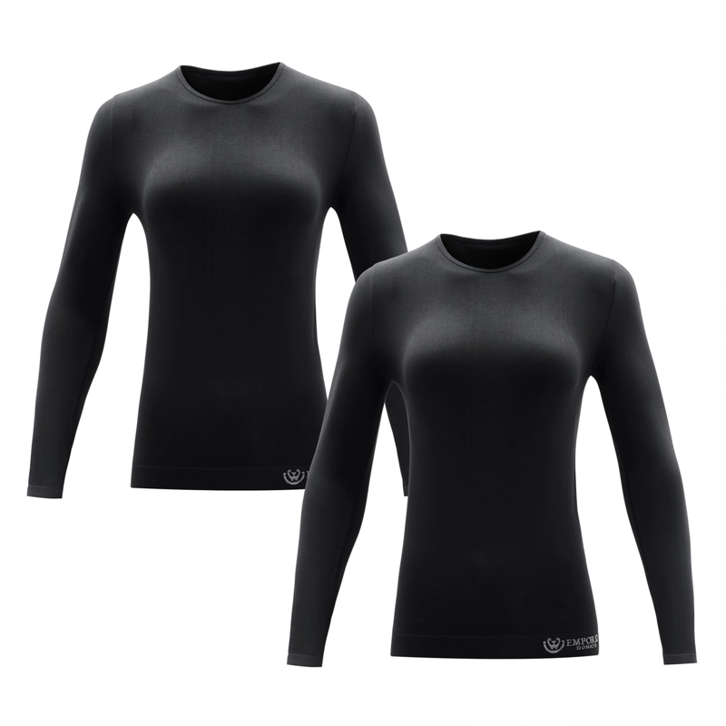 PACK DE 2 POLERA CUELLO REDONDO MICROFIBRA MUJER - 4