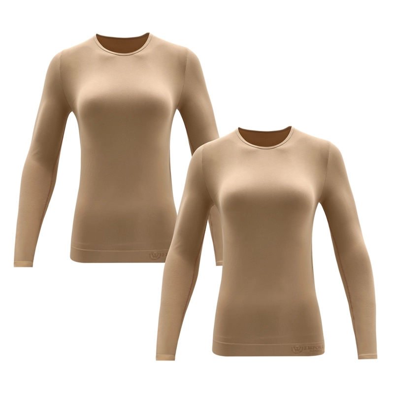 PACK DE 2 POLERA CUELLO REDONDO MICROFIBRA MUJER - 4