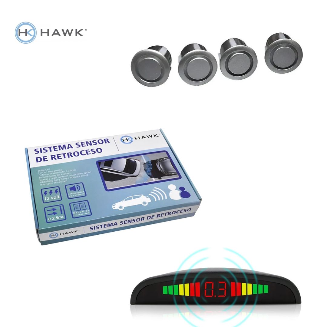 Hawk Sensor Ripley - SENSOR DE RETROCESO PLANO HAWK COLOR GRIS PLATA
