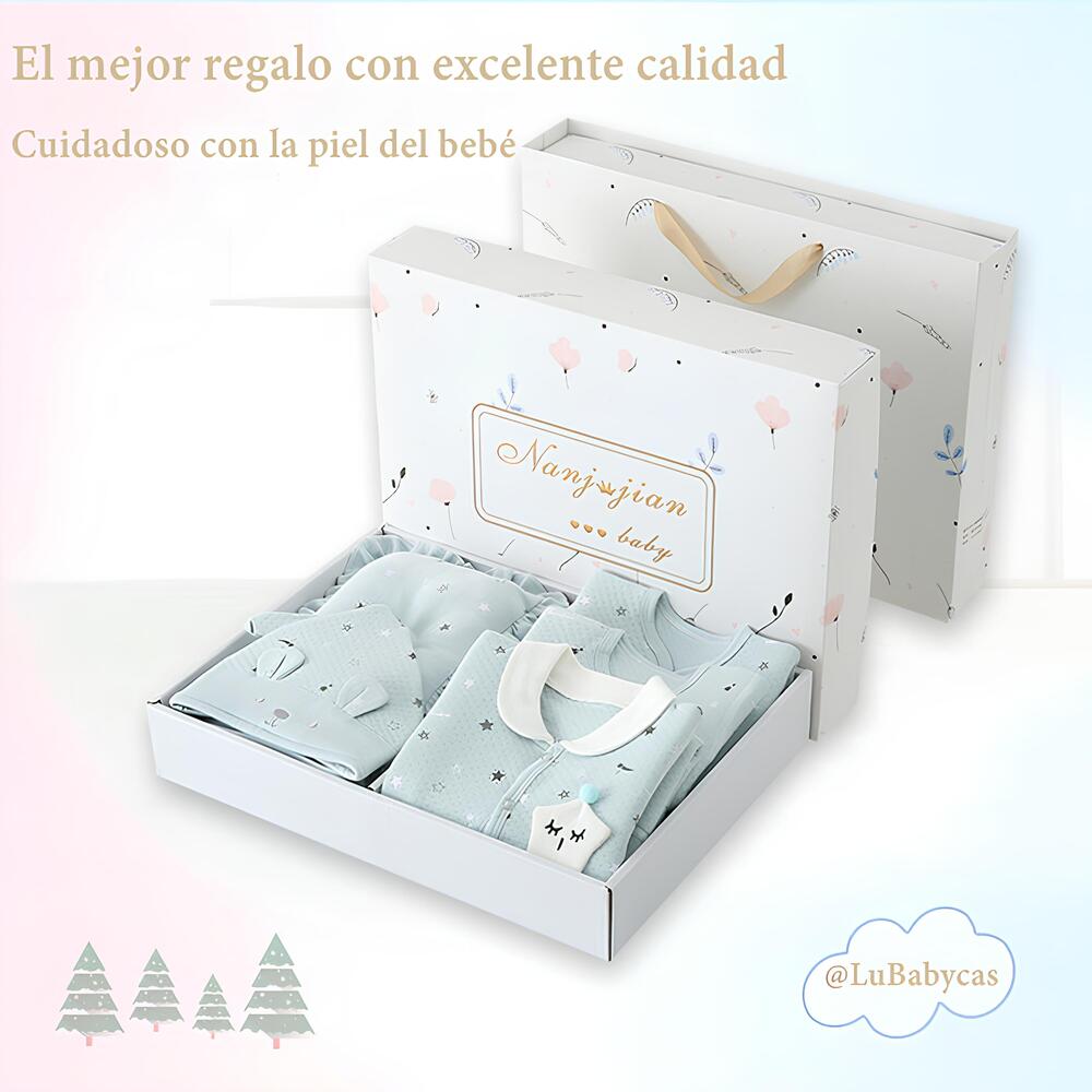 SET AJUAR ALGODON UNISEX LUBABYCAS ROSADO BEBE ROPA 24 PIEZAS - 4