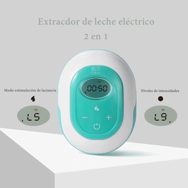 EXTRACTOR DE LECHE LUBABYCAS VERDE ELÉCTRICO 9 NIVELES INALAMBRICO - 4