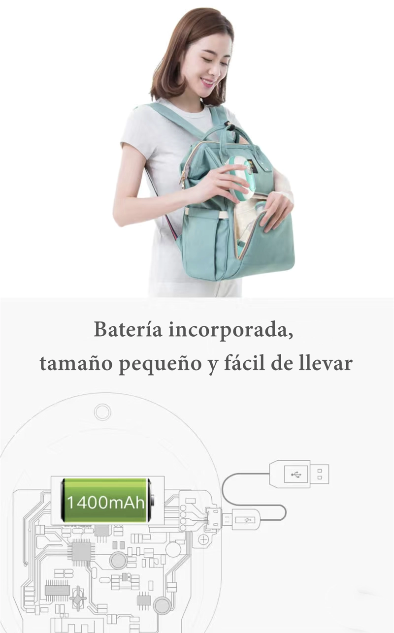 EXTRACTOR DE LECHE LUBABYCAS VERDE ELÉCTRICO 9 NIVELES INALAMBRICO - 7