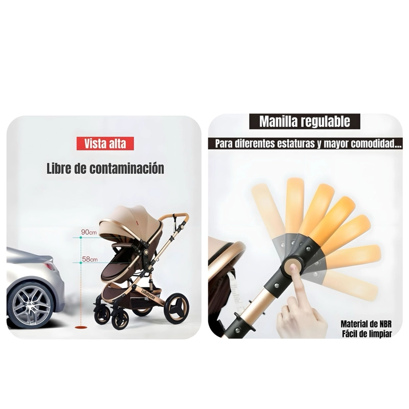 COCHE CUNA LUBABYCAS MOISÉS CON ACCESORIOS CAFÉ - 8