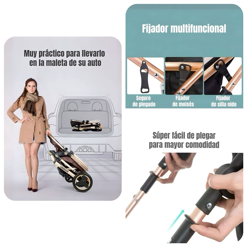 COCHE CUNA LUBABYCAS MOISÉS CON ACCESORIOS S BURDEO - 5