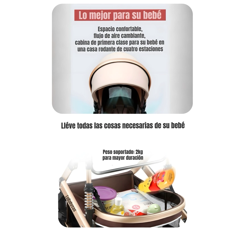 COCHE CUNA LUBABYCAS MOISÉS CON ACCESORIOS S BURDEO - 7