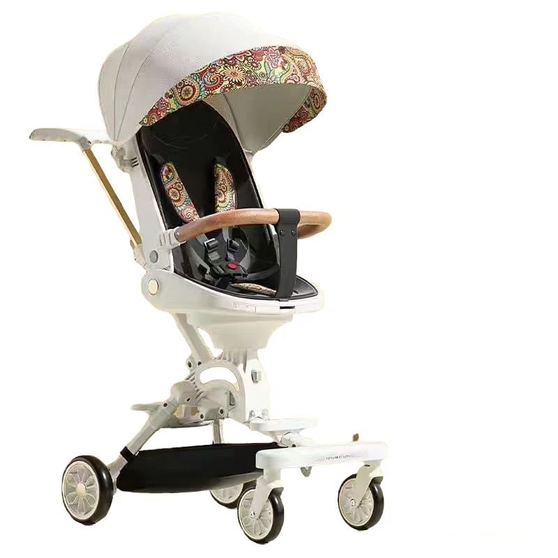 COCHE PASEO LUBABYCAS 360° 3 EN 1 RECLINABLE BLANCO - 1