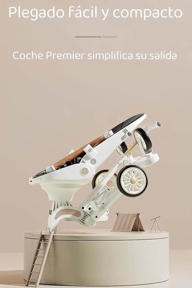 COCHE PASEO LUBABYCAS 360° 3 EN 1 RECLINABLE BLANCO - 5